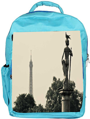 

Snoogg Eco Friendly Canvas Pigeon And Statue Designer Backpack Rucksack School Travel Unisex Casual Canvas Bag Bookbag Satchel 5 L Backpack(Blue)