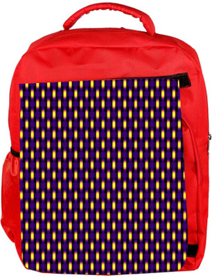

Snoogg Eco Friendly Canvas Blurry Pattern Designer Backpack Rucksack School Travel Unisex Casual Canvas Bag Bookbag Satchel 5 L Backpack(Red)