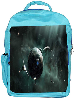 

Snoogg Eco Friendly Canvas Solar Space Designer Backpack Rucksack School Travel Unisex Casual Canvas Bag Bookbag Satchel 5 L Backpack(Blue)