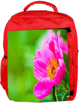 

Snoogg Eco Friendly Canvas Lite Color Flower Designer Backpack Rucksack School Travel Unisex Casual Canvas Bag Bookbag Satchel 5 L Backpack(Red)