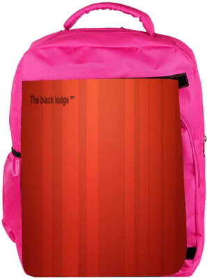 

Snoogg Eco Friendly Canvas The Black Lodge Designer Backpack Rucksack School Travel Unisex Casual Canvas Bag Bookbag Satchel 5 L Backpack(Pink)
