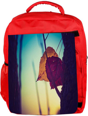 

Snoogg Eco Friendly Canvas Dry Leaves On Ground Designer Backpack Rucksack School Travel Unisex Casual Canvas Bag Bookbag Satchel 5 L Backpack(Red)
