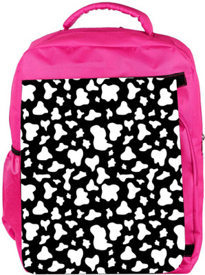 

Snoogg Eco Friendly Canvas Broken White In Black Pattern Designer Backpack Rucksack School Travel Unisex Casual Canvas Bag Bookbag Satchel 5 L Backpack(Pink)
