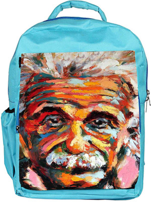 

Snoogg Eco Friendly Canvas Einstein Scientist'S Vision Backpack Rucksack School Travel Unisex Casual Canvas Bag Bookbag Satchel 5 L Backpack(Blue)