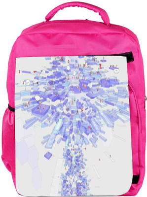 

Snoogg Eco Friendly Canvas Summer Wars Designer Backpack Rucksack School Travel Unisex Casual Canvas Bag Bookbag Satchel 5 L Backpack(Pink)