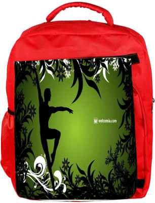 

Snoogg Eco Friendly Canvas Ballet Dancer Backpack Rucksack School Travel Unisex Casual Canvas Bag Bookbag Satchel 5 L Backpack(Red)