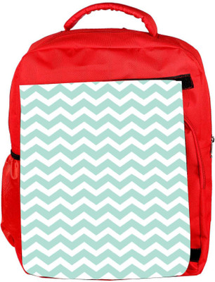 

Snoogg Eco Friendly Canvas Wave Print Soft Blue Backpack Rucksack School Travel Unisex Casual Canvas Bag Bookbag Satchel 5 L Backpack(Red)