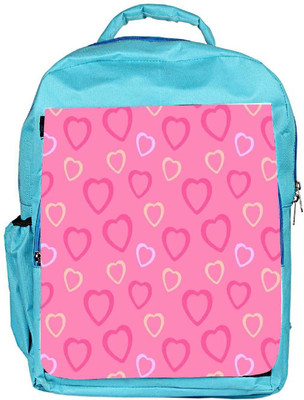 

Snoogg Eco Friendly Canvas Heart Pink Backpack Rucksack School Travel Unisex Casual Canvas Bag Bookbag Satchel 5 L Backpack(Blue)