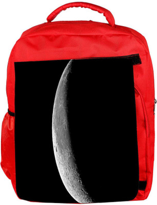 

Snoogg Eco Friendly Canvas Half Moon Designer Backpack Rucksack School Travel Unisex Casual Canvas Bag Bookbag Satchel 5 L Backpack(Red)