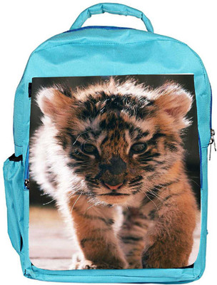 

Snoogg Eco Friendly Canvas Baby Tiger Backpack Rucksack School Travel Unisex Casual Canvas Bag Bookbag Satchel 5 L Backpack(Blue)