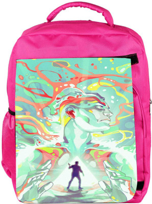 

Snoogg Eco Friendly Canvas Find Yourself Backpack Rucksack School Travel Unisex Casual Canvas Bag Bookbag Satchel 5 L Backpack(Pink)