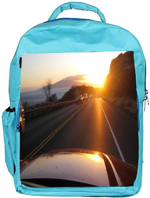 

Snoogg Eco Friendly Canvas Car Bounet Designer Backpack Rucksack School Travel Unisex Casual Canvas Bag Bookbag Satchel 5 L Backpack(Blue)