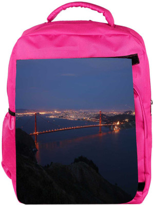 

Snoogg Eco Friendly Canvas Abstract Sealing At Night Designer Backpack Rucksack School Travel Unisex Casual Canvas Bag Bookbag Satchel 5 L Backpack(Pink)