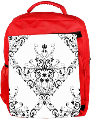 

Snoogg Eco Friendly Canvas V Shaped Pattern Designer Backpack Rucksack School Travel Unisex Casual Canvas Bag Bookbag Satchel 5 L Backpack(Red)