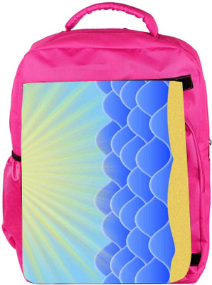 

Snoogg Eco Friendly Canvas Digital Sunshine 2391 Backpack Rucksack School Travel Unisex Casual Canvas Bag Bookbag Satchel 5 L Backpack(Pink)