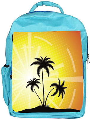 

Snoogg Eco Friendly Canvas Summer Illustration Backpack Rucksack School Travel Unisex Casual Canvas Bag Bookbag Satchel 5 L Backpack(Blue)