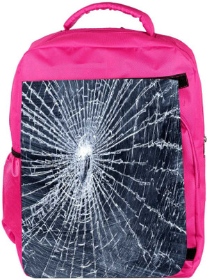 

Snoogg Eco Friendly Canvas Cracked Screen Backpack Rucksack School Travel Unisex Casual Canvas Bag Bookbag Satchel 5 L Backpack(Pink)