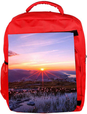 

Snoogg Eco Friendly Canvas Splendid Fantasy Designer Backpack Rucksack School Travel Unisex Casual Canvas Bag Bookbag Satchel 5 L Backpack(Red)