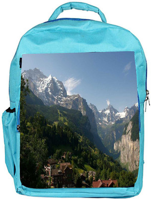 

Snoogg Eco Friendly Canvas Abstract Nature View Designer Backpack Rucksack School Travel Unisex Casual Canvas Bag Bookbag Satchel 5 L Backpack(Blue)
