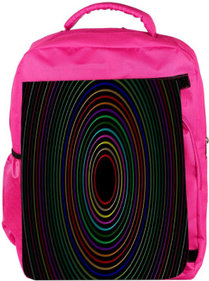 

Snoogg Eco Friendly Canvas Circular Backpack Rucksack School Travel Unisex Casual Canvas Bag Bookbag Satchel 5 L Backpack(Pink)