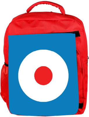 

Snoogg Eco Friendly Canvas Shooting Target Backpack Rucksack School Travel Unisex Casual Canvas Bag Bookbag Satchel 5 L Backpack(Red)