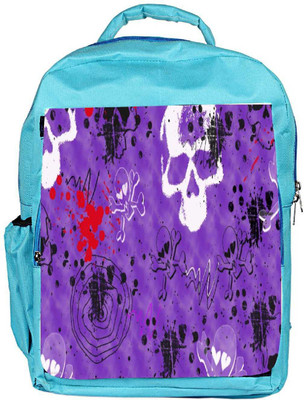 

Snoogg Eco Friendly Canvas Halloween Wallpapers Designer Backpack Rucksack School Travel Unisex Casual Canvas Bag Bookbag Satchel 5 L Backpack(Blue)
