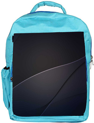 

Snoogg Eco Friendly Canvas Black Pattern Design Designer Backpack Rucksack School Travel Unisex Casual Canvas Bag Bookbag Satchel 5 L Backpack(Blue)