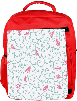 

Snoogg Eco Friendly Canvas Pink Flower Designer Backpack Rucksack School Travel Unisex Casual Canvas Bag Bookbag Satchel 5 L Backpack(Red)