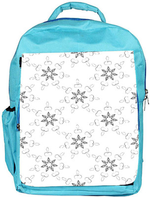 

Snoogg Eco Friendly Canvas Star Pattern Designer Backpack Rucksack School Travel Unisex Casual Canvas Bag Bookbag Satchel 5 L Backpack(Blue)