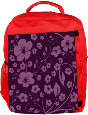 

Snoogg Eco Friendly Canvas Seamless Floral Pattern Abstract Background Backpack Rucksack School Travel Unisex Casual Canvas Bag Bookbag Satchel 5 L Backpack(Red)