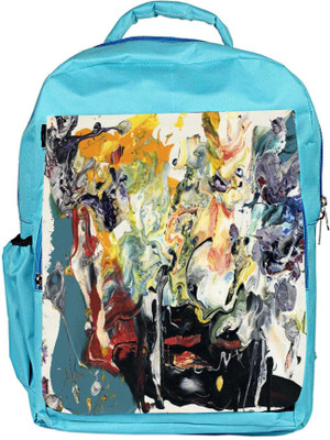 

Snoogg Eco Friendly Canvas Wall Art Painting Backpack Rucksack School Travel Unisex Casual Canvas Bag Bookbag Satchel 5 L Backpack(Blue)