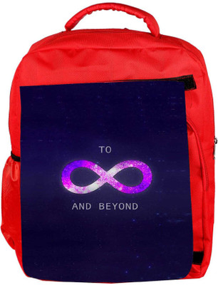 

Snoogg Eco Friendly Canvas To Infinity And Beyond Backpack Rucksack School Travel Unisex Casual Canvas Bag Bookbag Satchel 5 L Backpack(Red)