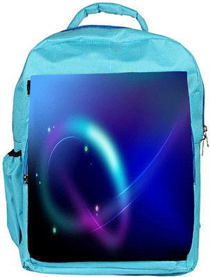 

Snoogg Eco Friendly Canvas Neon Pattern Design Designer Backpack Rucksack School Travel Unisex Casual Canvas Bag Bookbag Satchel 5 L Backpack(Blue)