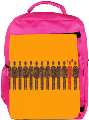 

Snoogg Eco Friendly Canvas Different Dual Fun Designer Backpack Rucksack School Travel Unisex Casual Canvas Bag Bookbag Satchel 5 L Backpack(Pink)