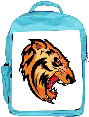 

Snoogg Eco Friendly Canvas Angry Tiger Face Mascot Vector Tattoo Backpack Rucksack School Travel Unisex Casual Canvas Bag Bookbag Satchel 5 L Backpack(Blue)