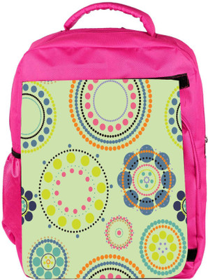 

Snoogg Eco Friendly Canvas Green Floral Designer Backpack Rucksack School Travel Unisex Casual Canvas Bag Bookbag Satchel 5 L Backpack(Pink)