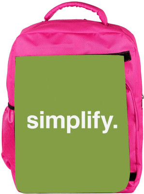 

Snoogg Eco Friendly Canvas Simplify Backpack Rucksack School Travel Unisex Casual Canvas Bag Bookbag Satchel 5 L Backpack(Pink)