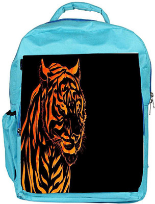 

Snoogg Eco Friendly Canvas Fury Tiger Designer Backpack Rucksack School Travel Unisex Casual Canvas Bag Bookbag Satchel 5 L Backpack(Blue)