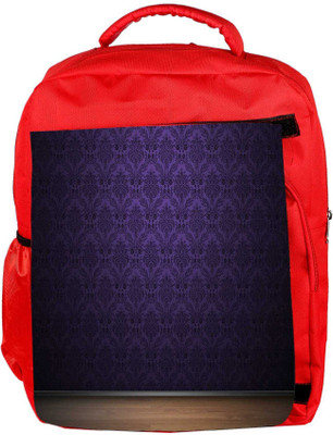 

Snoogg Eco Friendly Canvas Purple Wall Pattern Design Designer Backpack Rucksack School Travel Unisex Casual Canvas Bag Bookbag Satchel 5 L Backpack(Red)