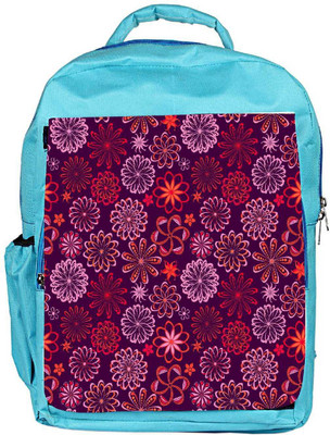 

Snoogg Eco Friendly Canvas Floral Seamless Pattern Backpack Rucksack School Travel Unisex Casual Canvas Bag Bookbag Satchel 5 L Backpack(Blue)