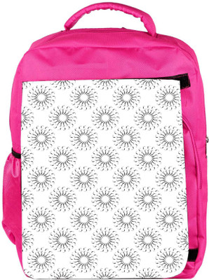 

Snoogg Eco Friendly Canvas Small Chakras Designer Backpack Rucksack School Travel Unisex Casual Canvas Bag Bookbag Satchel 5 L Backpack(Pink)