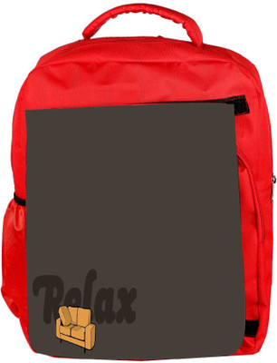 

Snoogg Eco Friendly Canvas Relax Sofa Designer Backpack Rucksack School Travel Unisex Casual Canvas Bag Bookbag Satchel 5 L Backpack(Red)