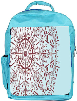 

Snoogg Eco Friendly Canvas Abstract Snowflake Designer Backpack Rucksack School Travel Unisex Casual Canvas Bag Bookbag Satchel 5 L Backpack(Blue)