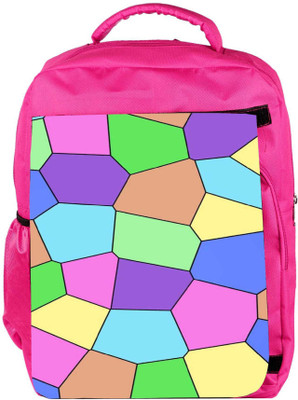 

Snoogg Eco Friendly Canvas Digi Stones 2386 Backpack Rucksack School Travel Unisex Casual Canvas Bag Bookbag Satchel 5 L Backpack(Pink)
