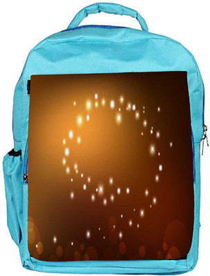 

Snoogg Eco Friendly Canvas Golden Sparkling Designer Backpack Rucksack School Travel Unisex Casual Canvas Bag Bookbag Satchel 5 L Backpack(Blue)