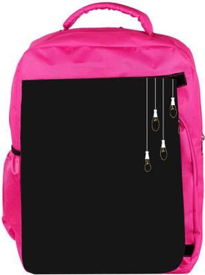 

Snoogg Eco Friendly Canvas Bulbs Designer Backpack Rucksack School Travel Unisex Casual Canvas Bag Bookbag Satchel 5 L Backpack(Pink)