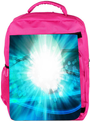 

Snoogg Eco Friendly Canvas Burst Blue Abstract Background Backpack Rucksack School Travel Unisex Casual Canvas Bag Bookbag Satchel 5 L Backpack(Pink)