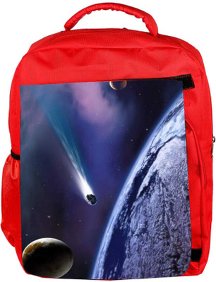 

Snoogg Eco Friendly Canvas Space Trip Backpack Rucksack School Travel Unisex Casual Canvas Bag Bookbag Satchel 5 L Backpack(Red)