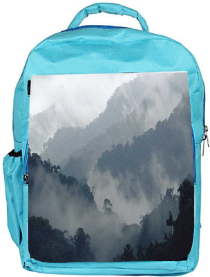 

Snoogg Eco Friendly Canvas Smoky View Designer Backpack Rucksack School Travel Unisex Casual Canvas Bag Bookbag Satchel 5 L Backpack(Blue)
