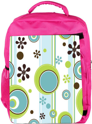 

Snoogg Eco Friendly Canvas Green Ball Blue Designer Backpack Rucksack School Travel Unisex Casual Canvas Bag Bookbag Satchel 5 L Backpack(Pink)